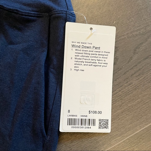NWT Lululemon Wind Down Pant (Sz 8) - Picture 6 of 11
